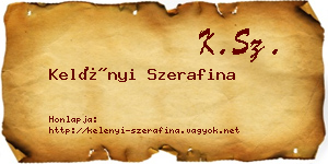 Kelényi Szerafina névjegykártya